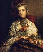 Sir Joshua Reynolds Portrait of Caroline Fox oil painting